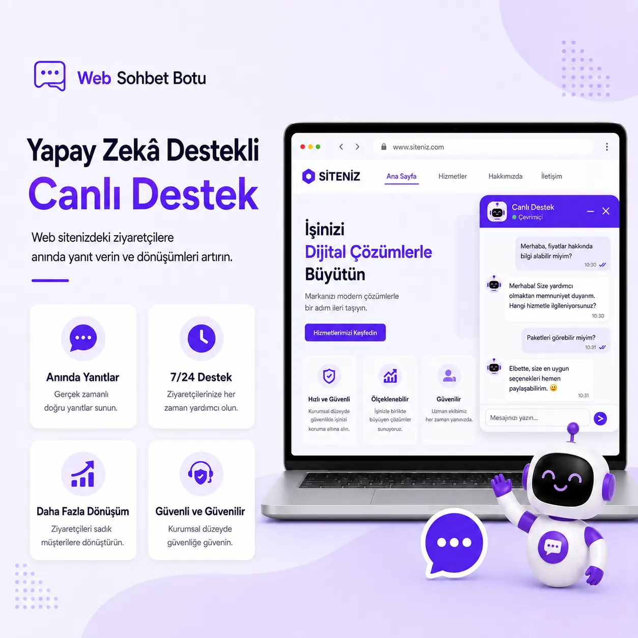 Web sitesi yapay zekâ chatbotu
